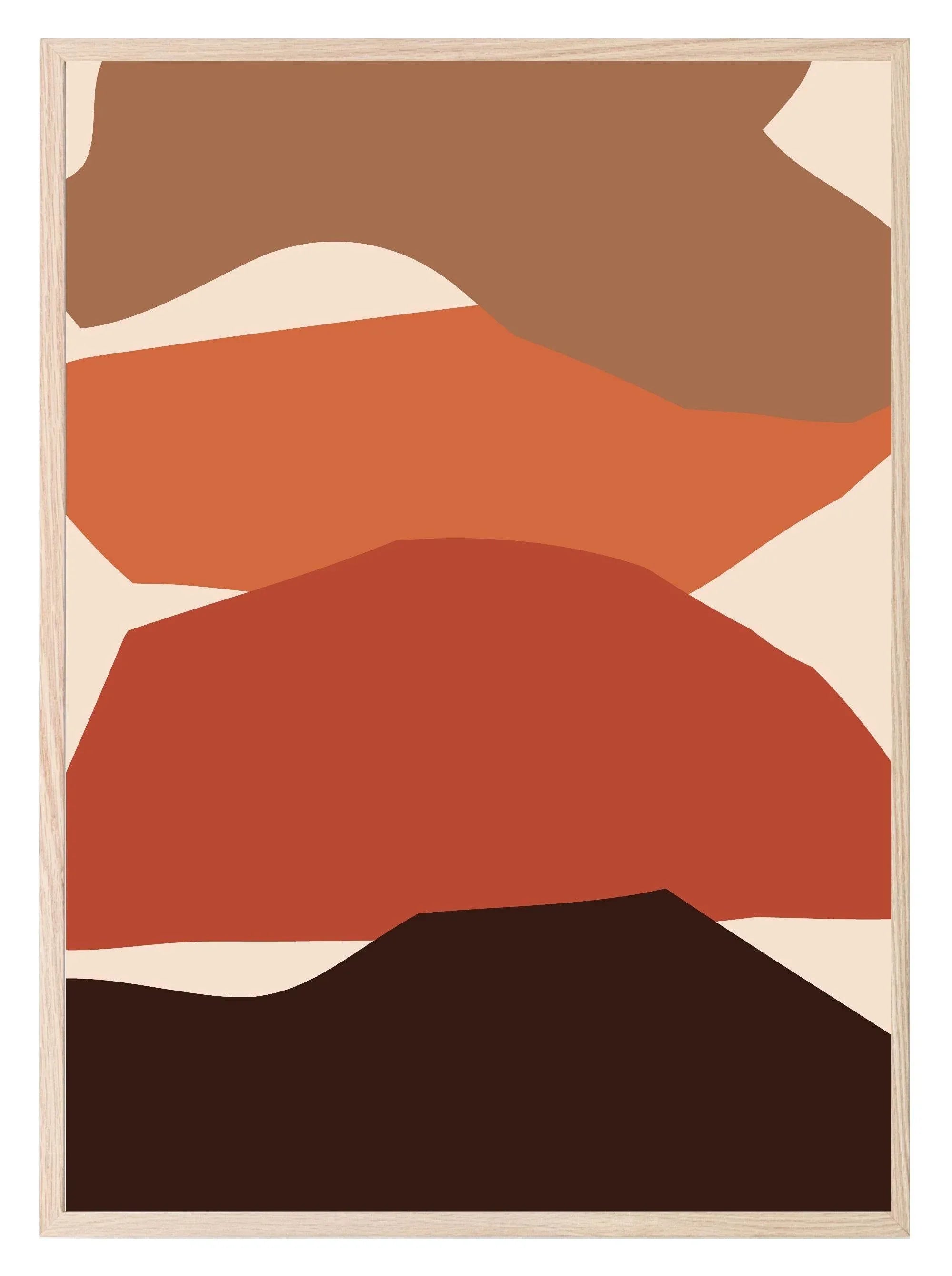 Abstract Print Collection | Warm & Cosy | Modern Wall Art - Larosier Prints