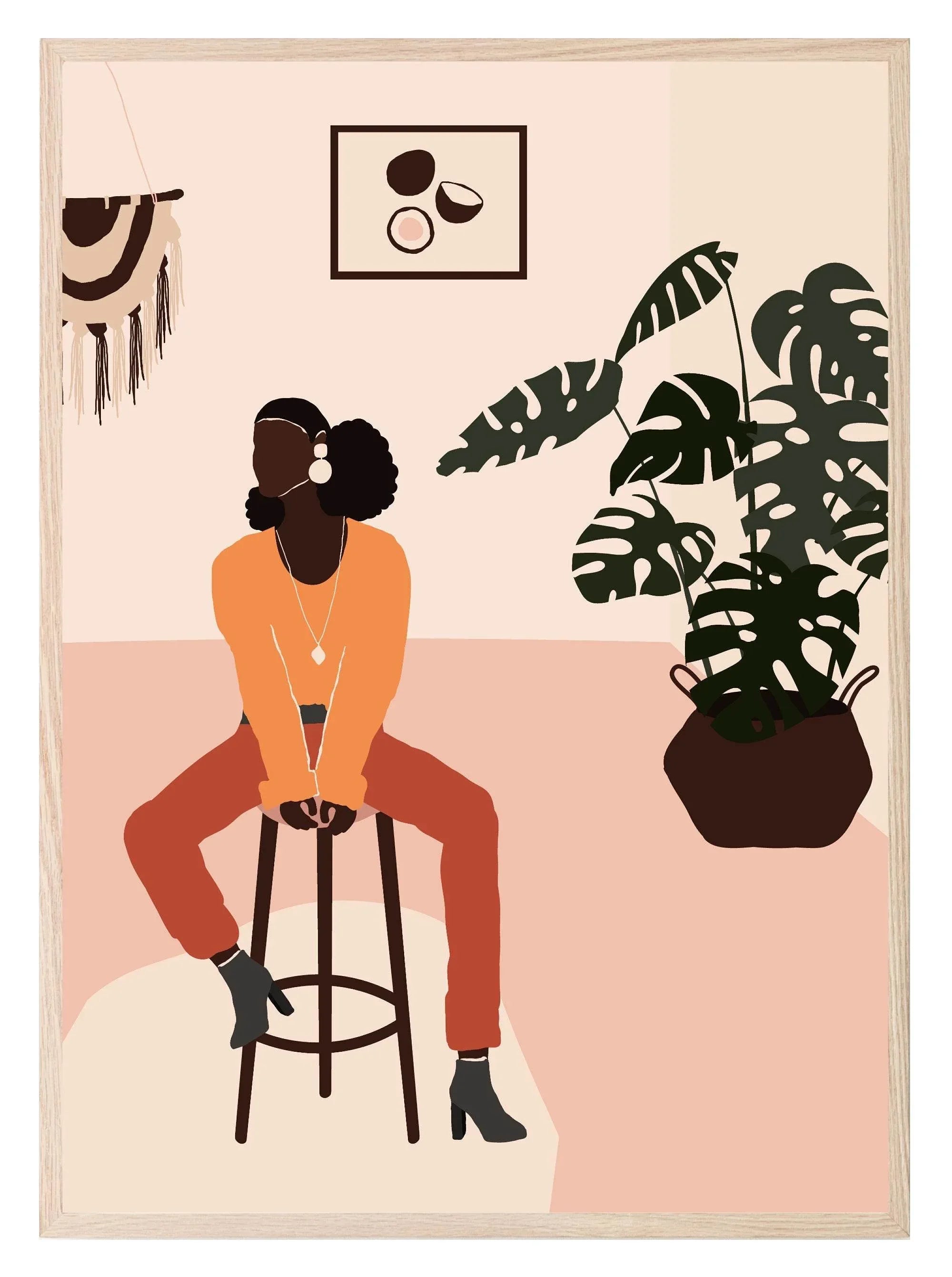 Abstract People Print Collection | Warm & Cosy | Modern Wall Art - Larosier Prints