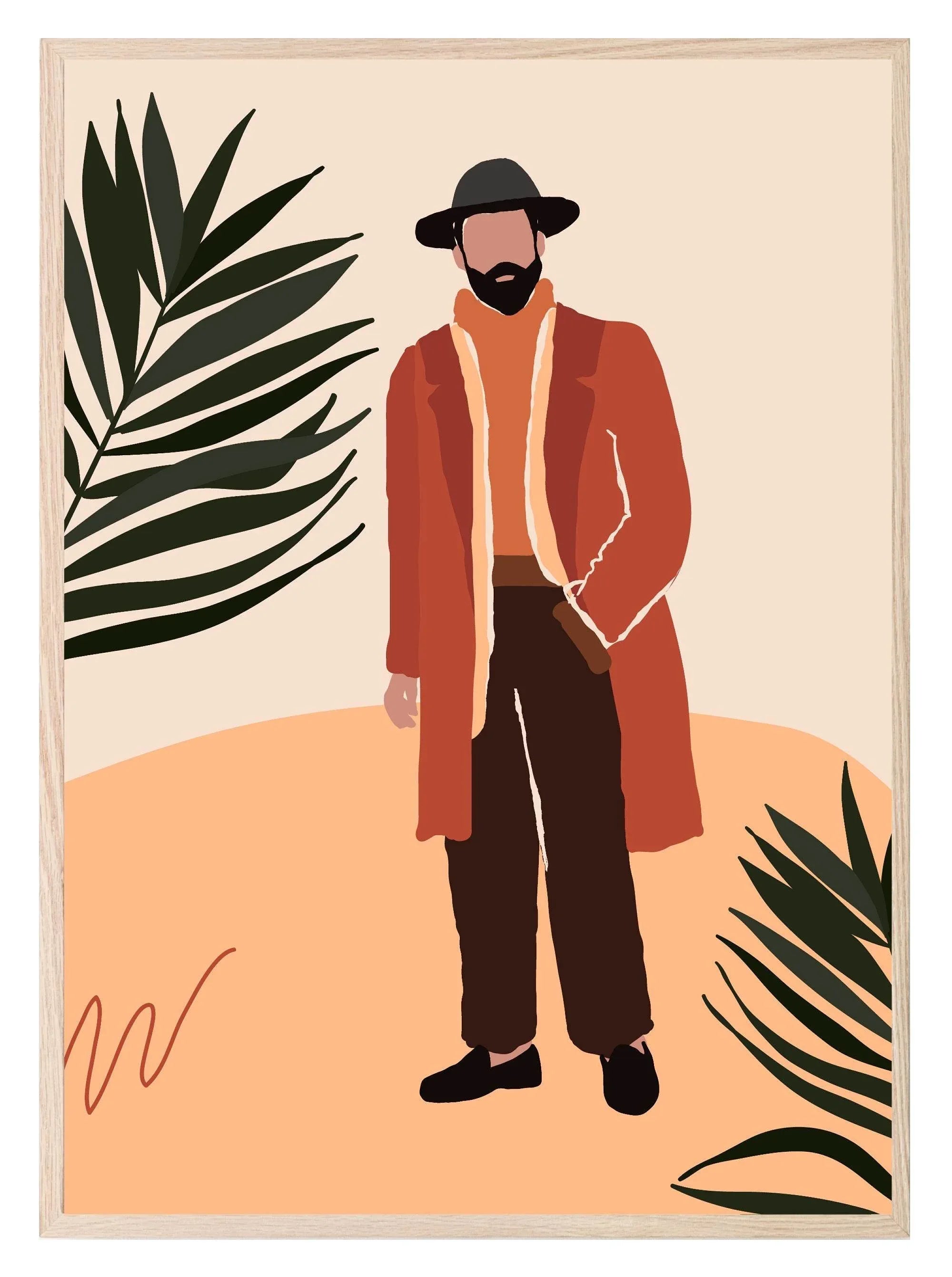 Abstract People Print Collection | Warm & Cosy | Modern Wall Art - Larosier Prints