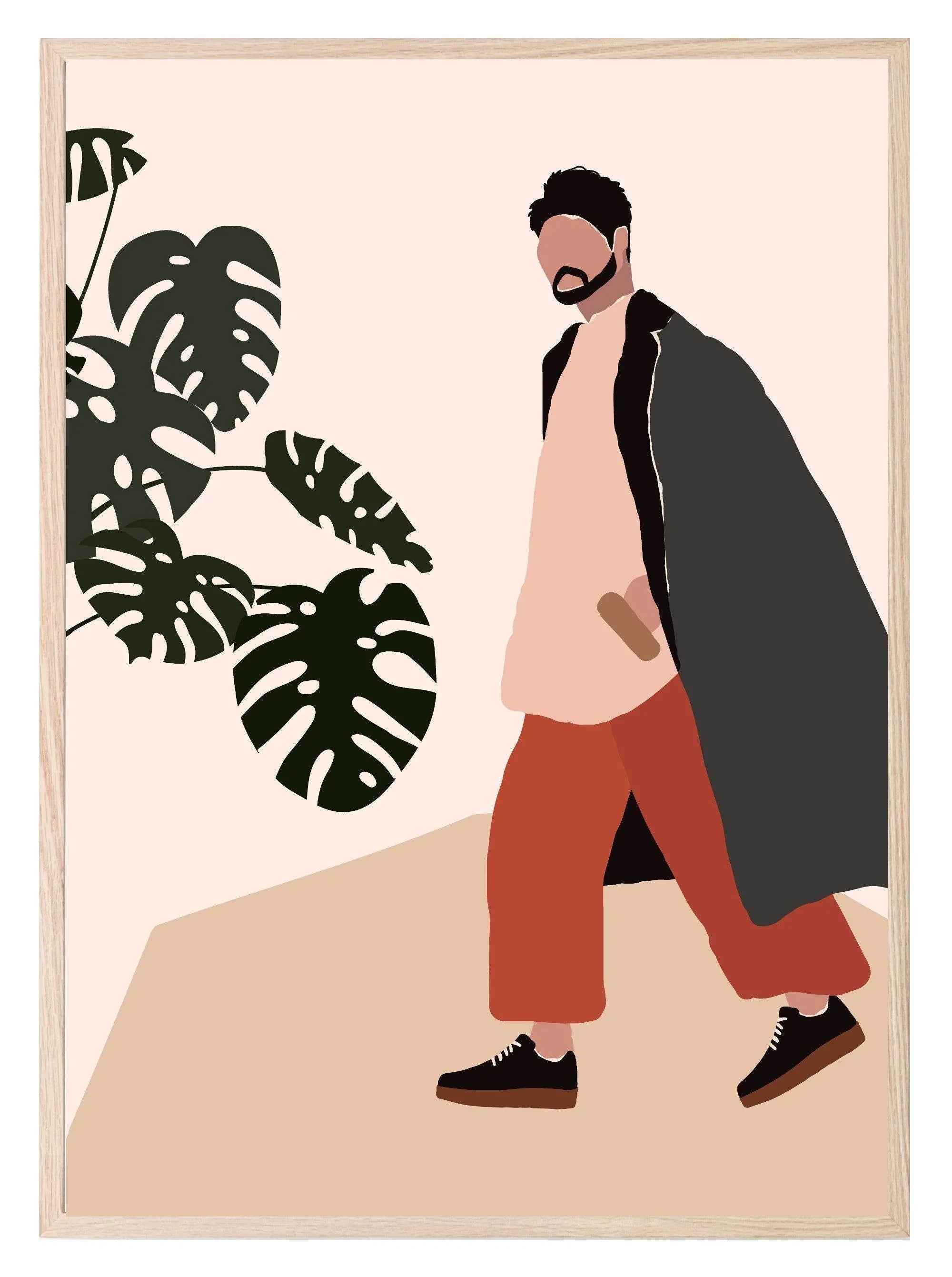Abstract People Print Collection | Warm & Cosy | Modern Wall Art - Larosier Prints
