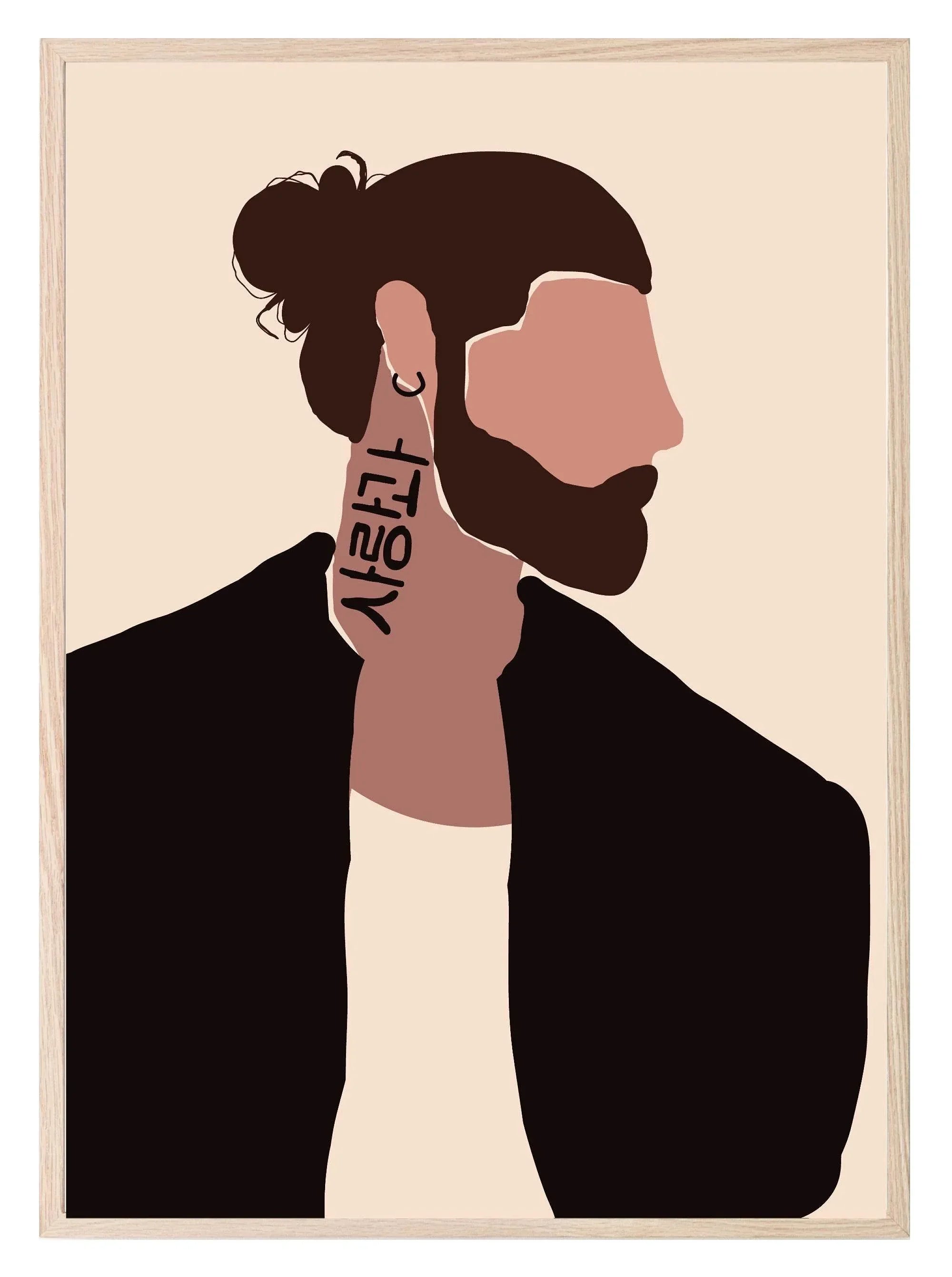 Abstract People Print Collection | Warm & Cosy | Modern Wall Art - Larosier Prints