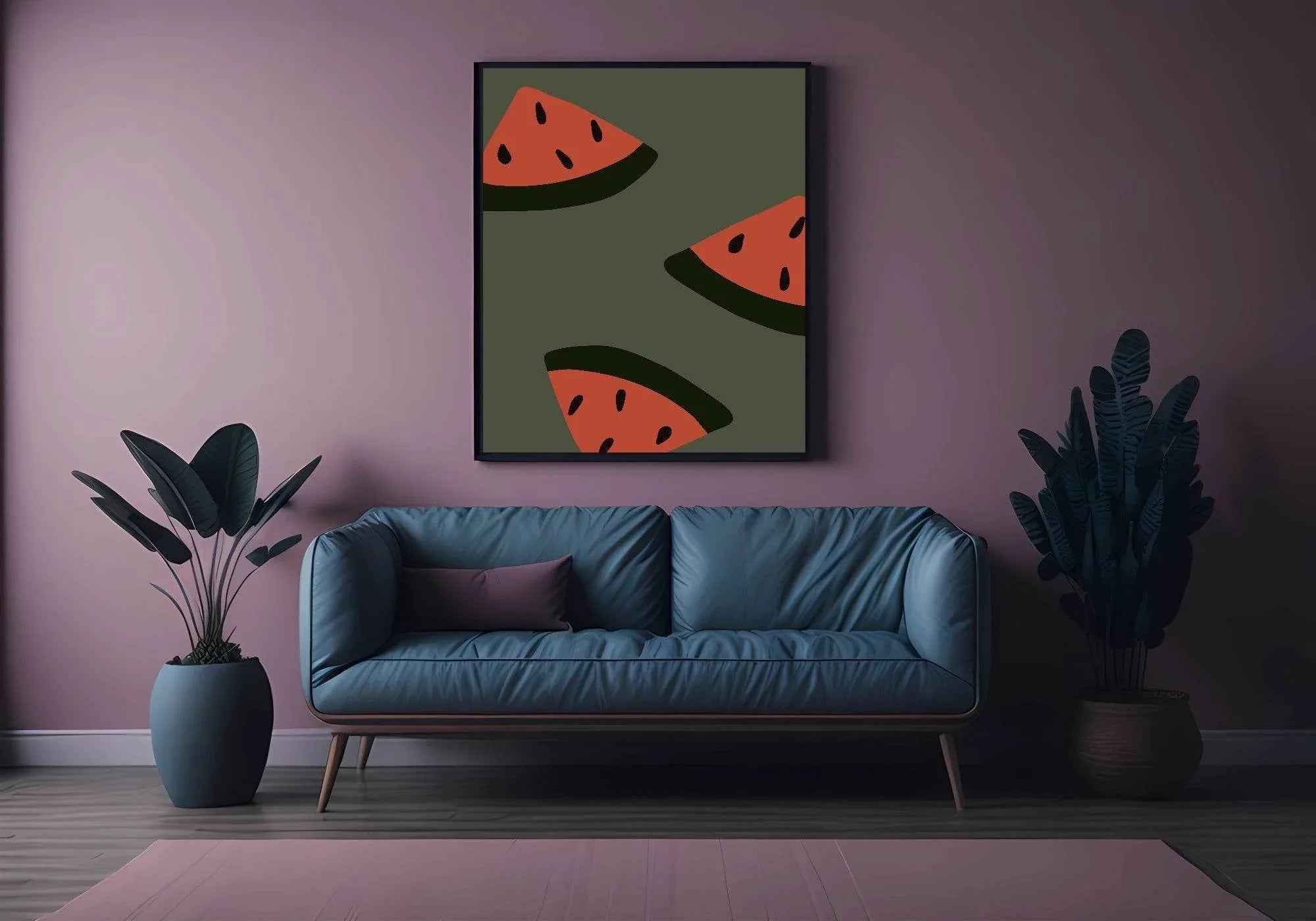 Watermelon Print | Abstract Wall Art - Larosier Prints