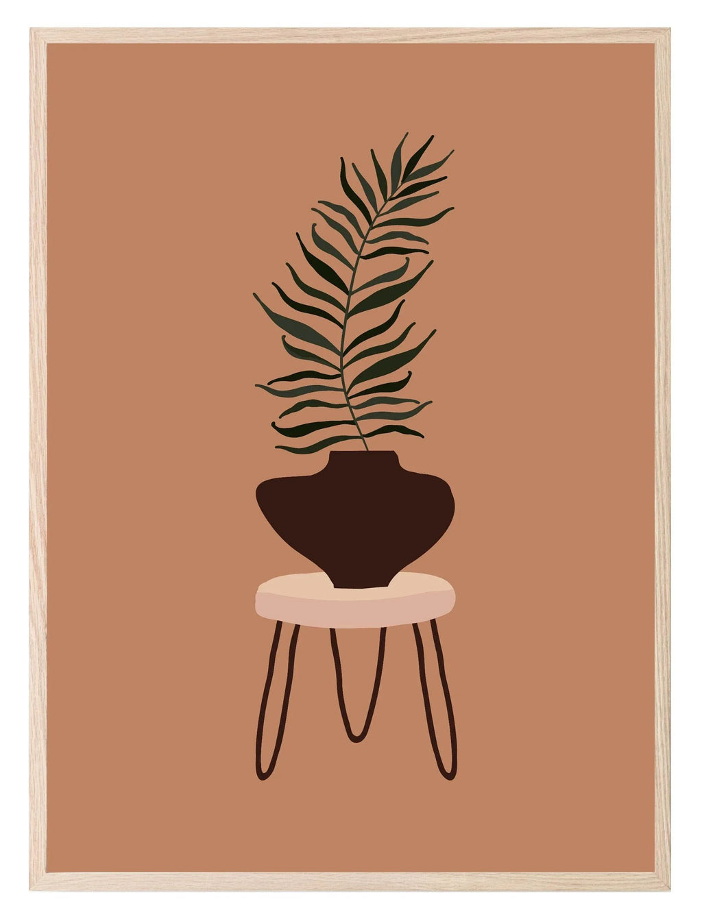 Abstract Plant Print | Botanical Wall Art - Larosier Prints