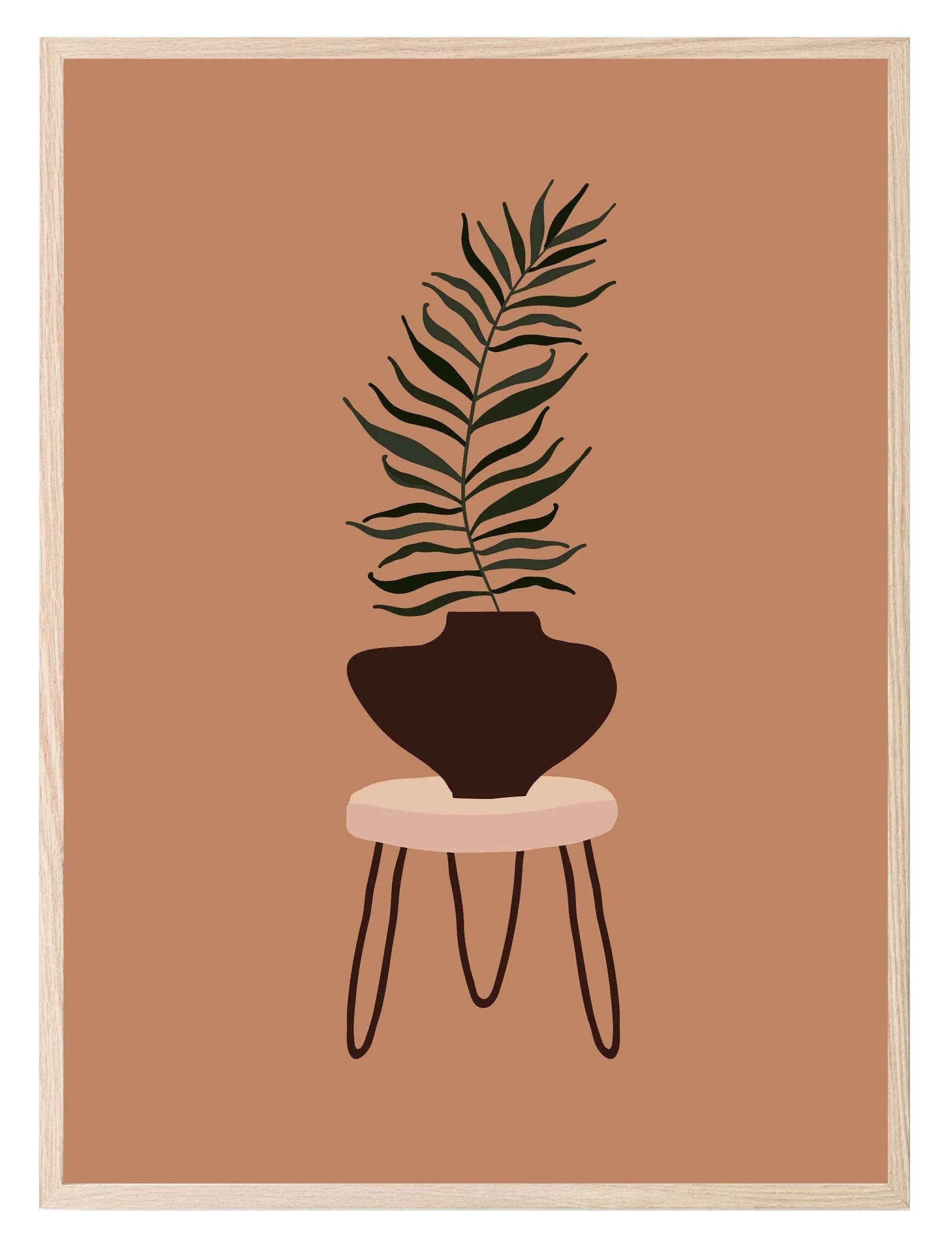 Abstract Plant Print | Botanical Wall Art - Larosier Prints