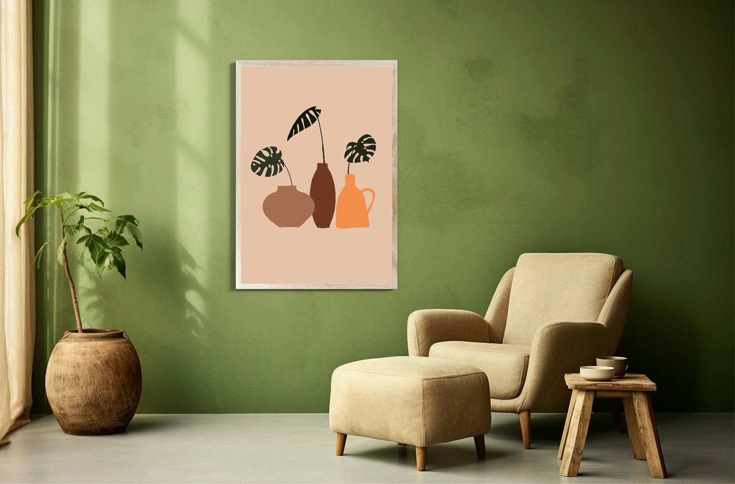 Abstract Plants Print | Botanical Wall Art