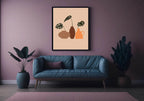 Abstract Plants Print | Botanical Wall Art - Larosier Prints