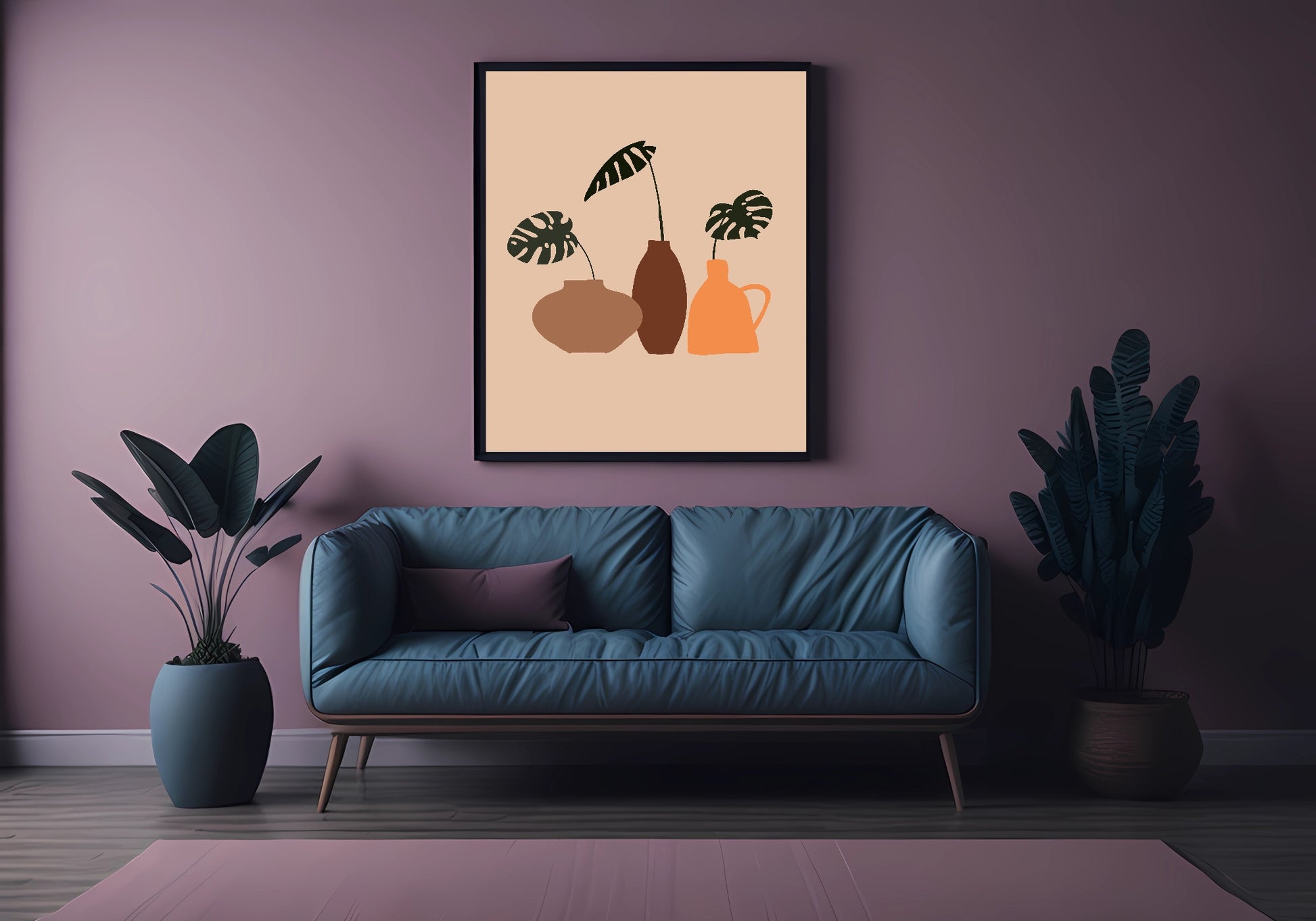 Abstract Plants Print | Botanical Wall Art