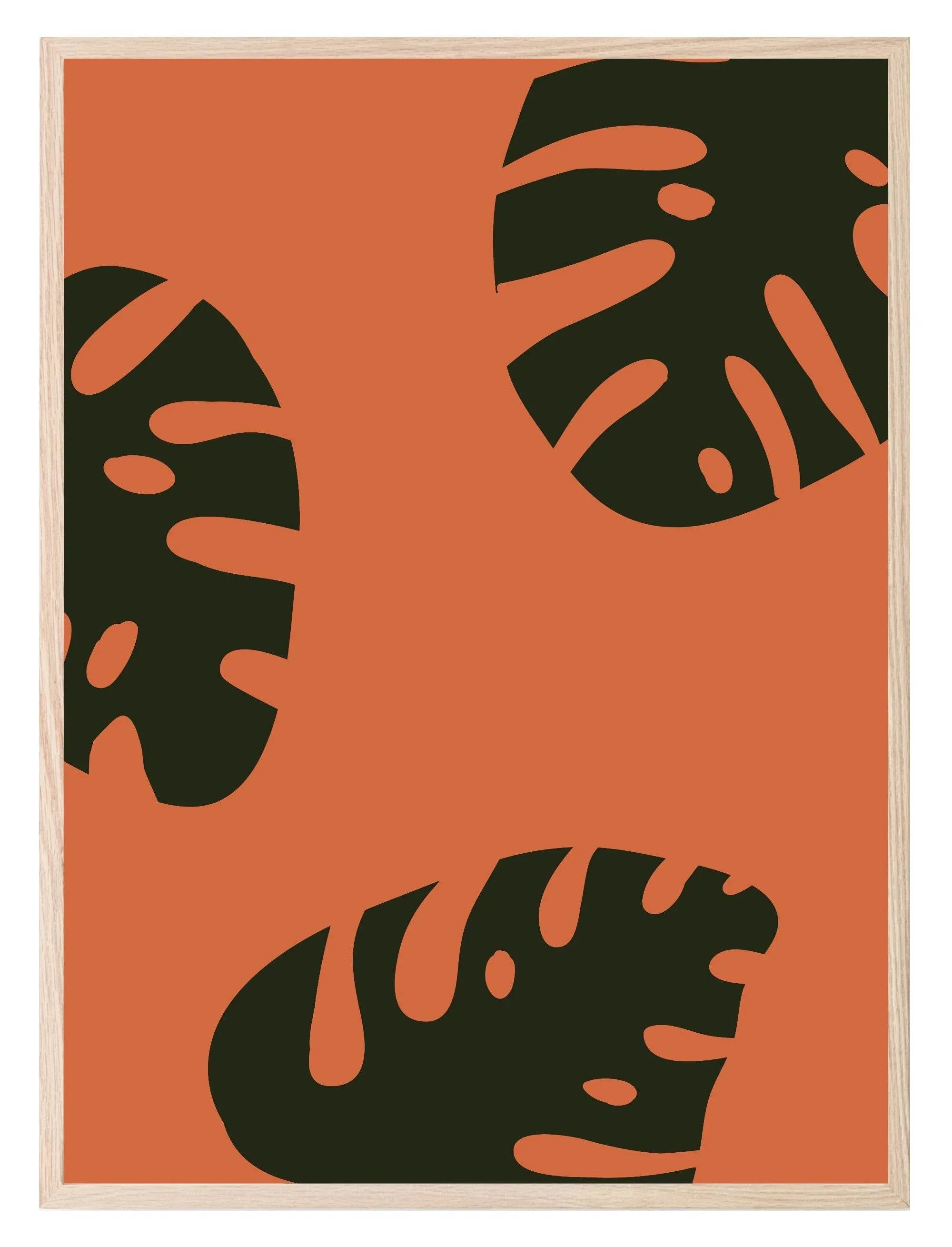 Abstract Leaf Print | Botanical Wall Art - Larosier Prints