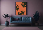 Abstract Leaf Print | Botanical Wall Art - Larosier Prints