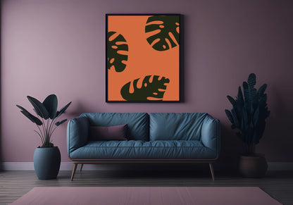 Abstract Leaf Print | Botanical Wall Art