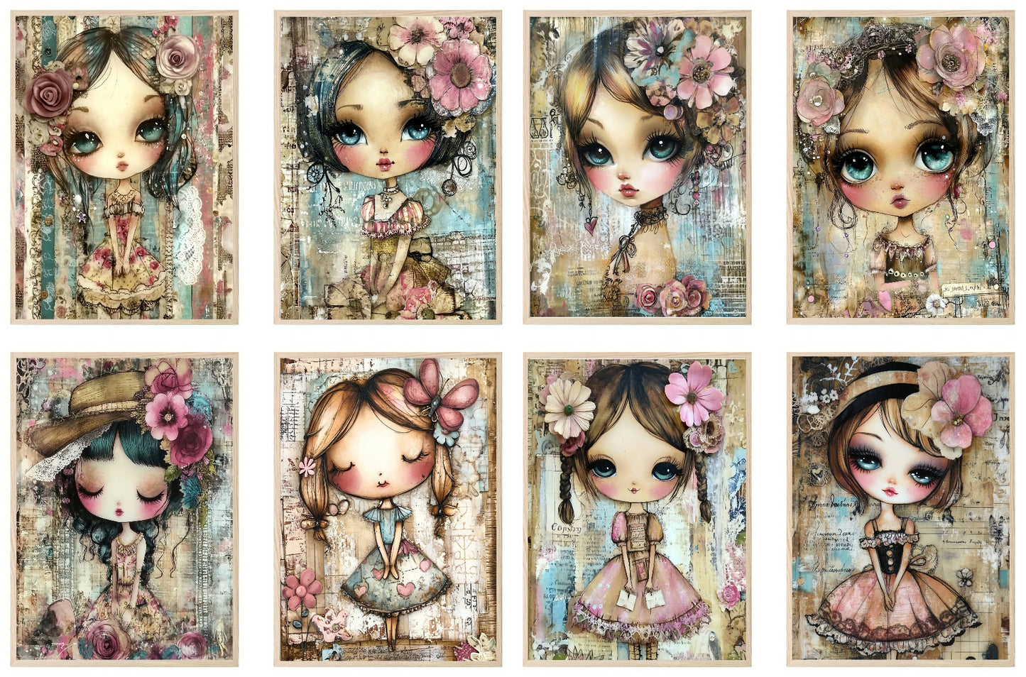 Whimsical Girl Print Collection | Kids Wall Art