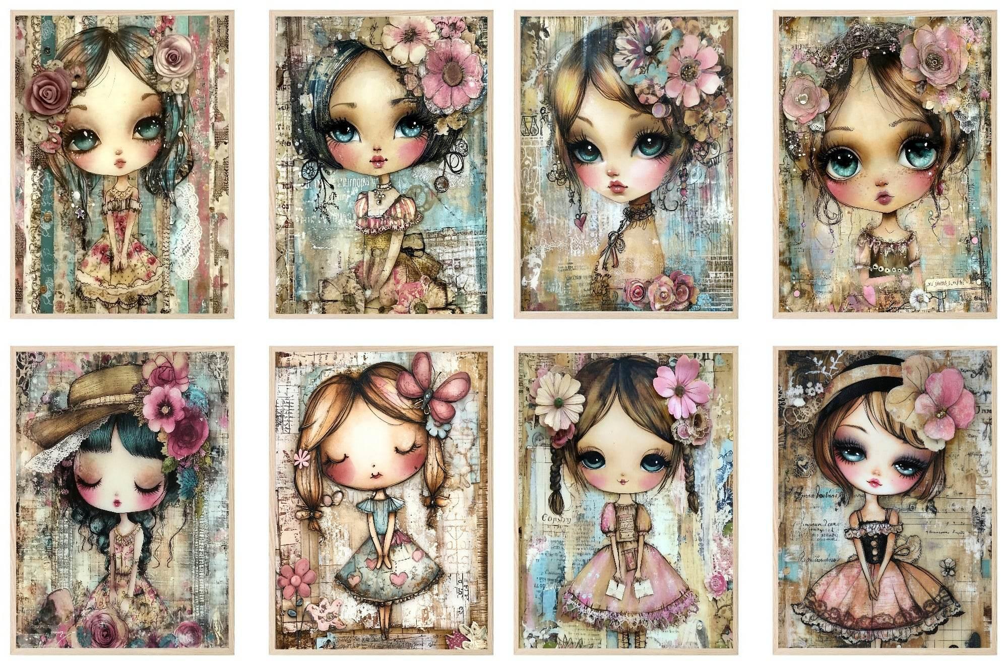 Whimsical Girl Print Collection | Kids Wall Art - Larosier Prints