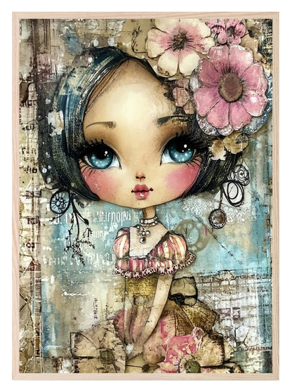 Whimsical Girl Print Collection | Kids Wall Art Whimsical Girl 2