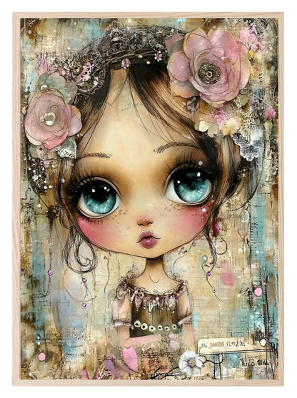 Whimsical Girl Print Collection | Kids Wall Art Whimsical Girl 4