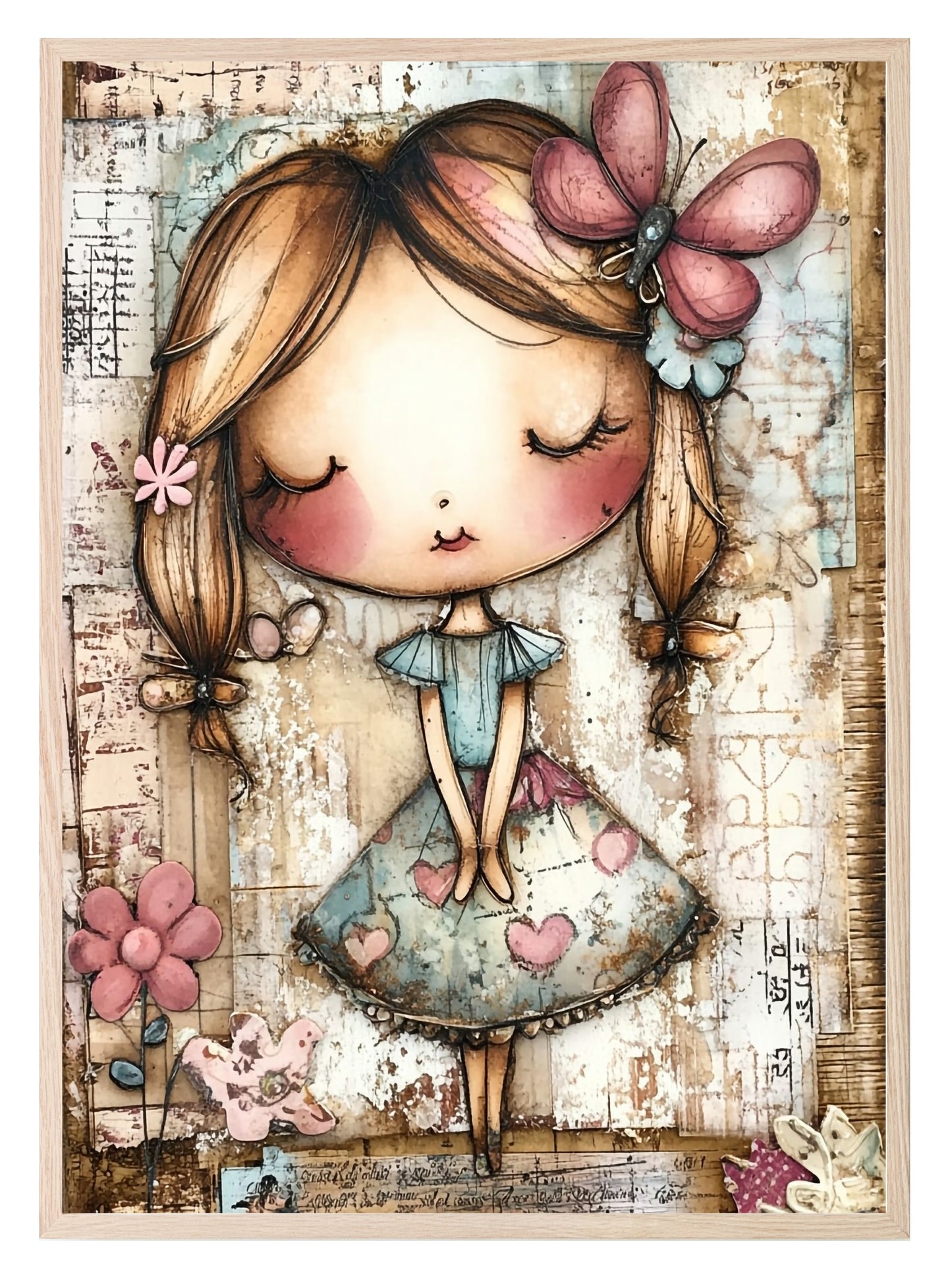 Whimsical Girl Print Collection | Kids Wall Art Whimsical Girl 6