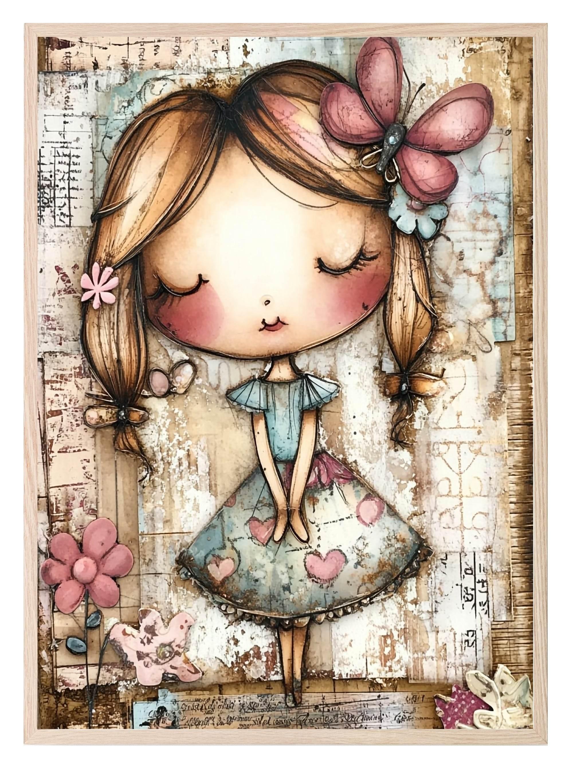 Whimsical Girl Print Collection | Kids Wall Art - Larosier Prints