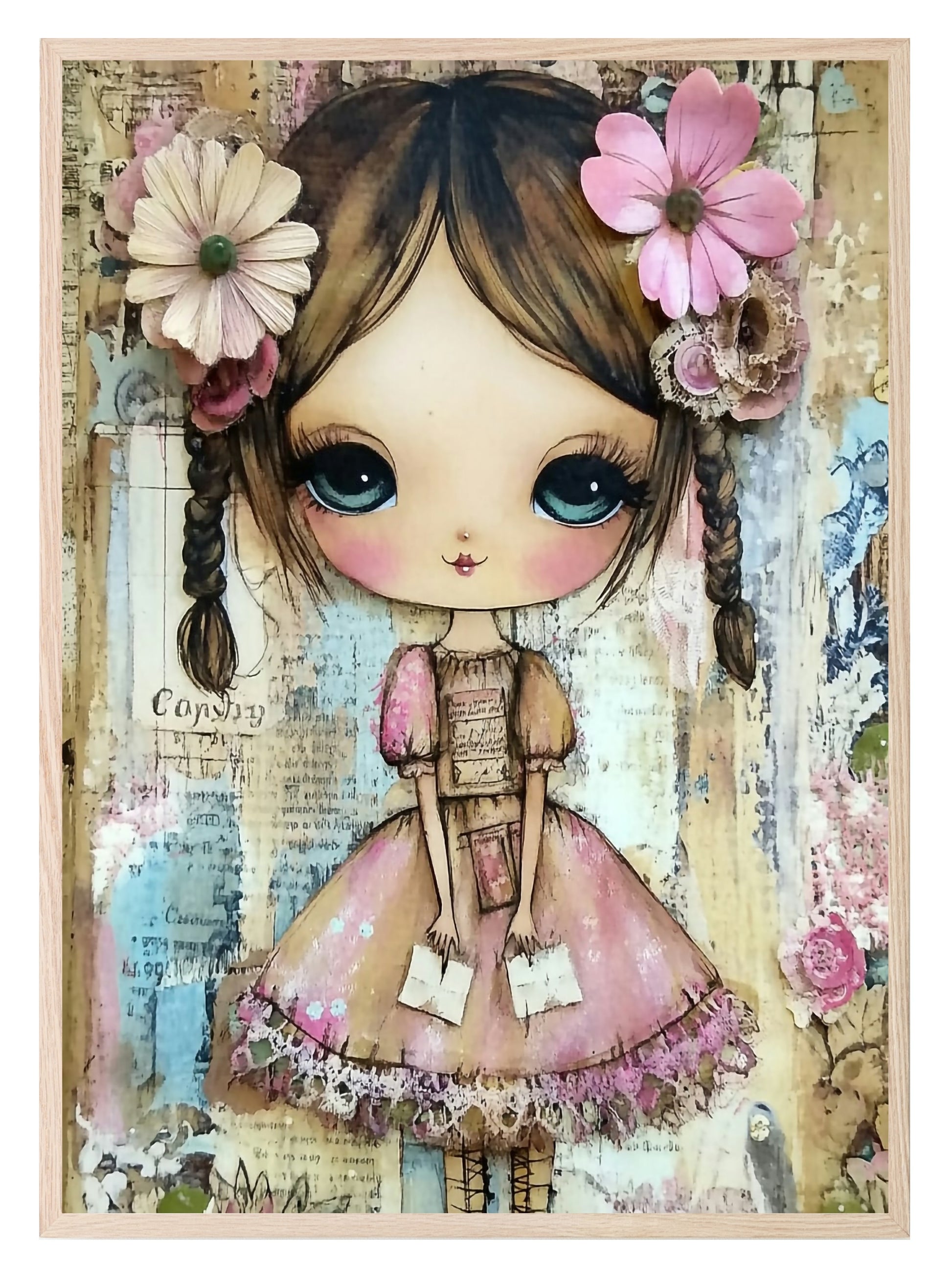 Whimsical Girl Print Collection | Kids Wall Art Whimsical Girl 7