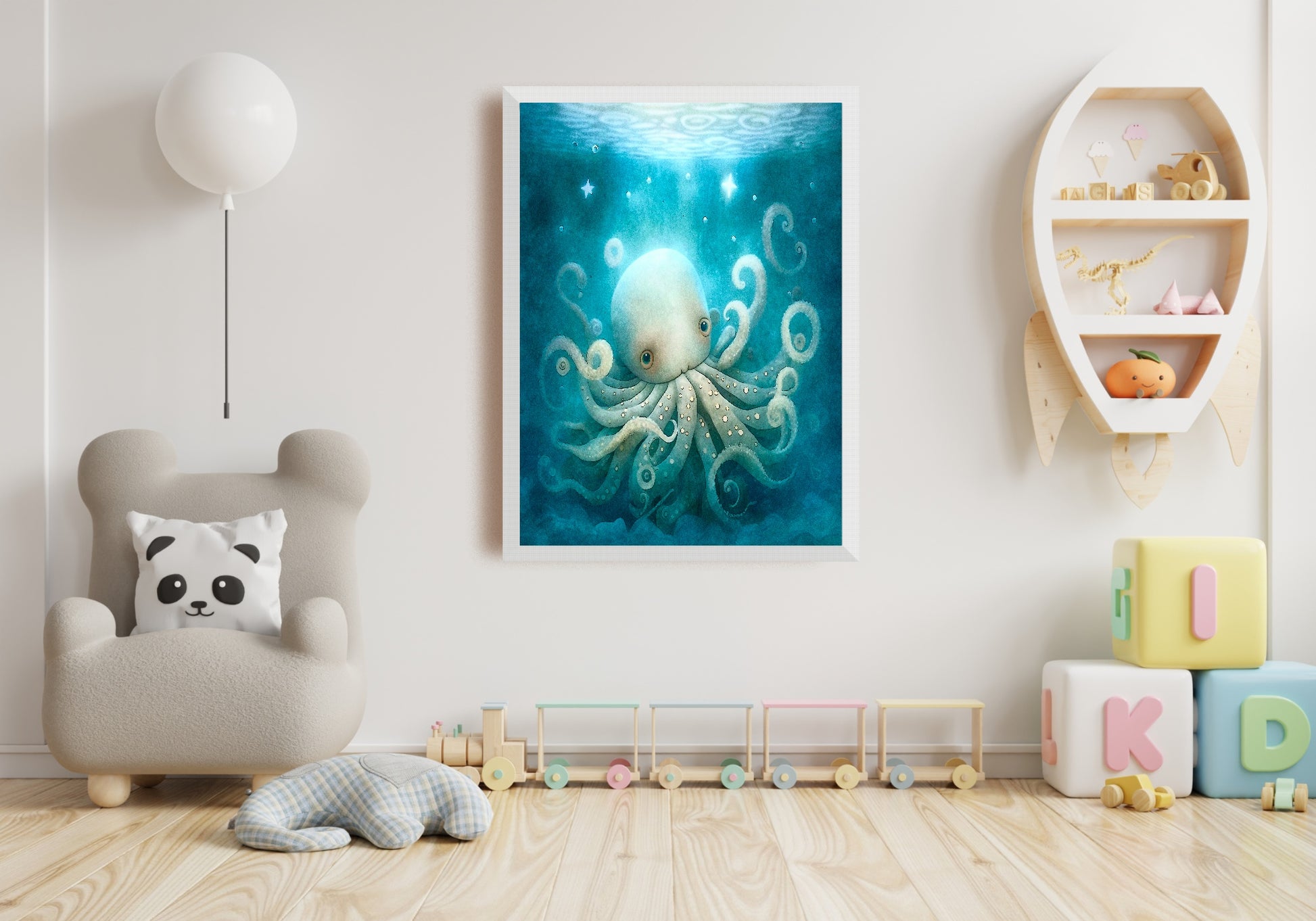 Octopus Print | Under The Sea Animal Wall Art