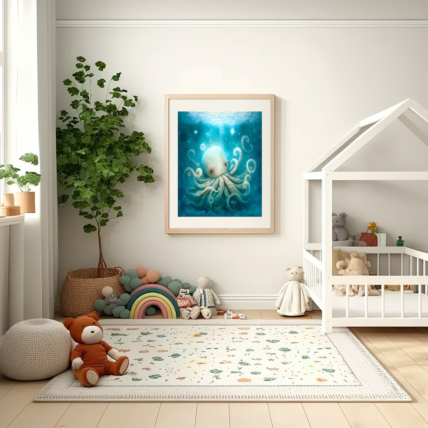 Octopus Print | Under The Sea Animal Wall Art