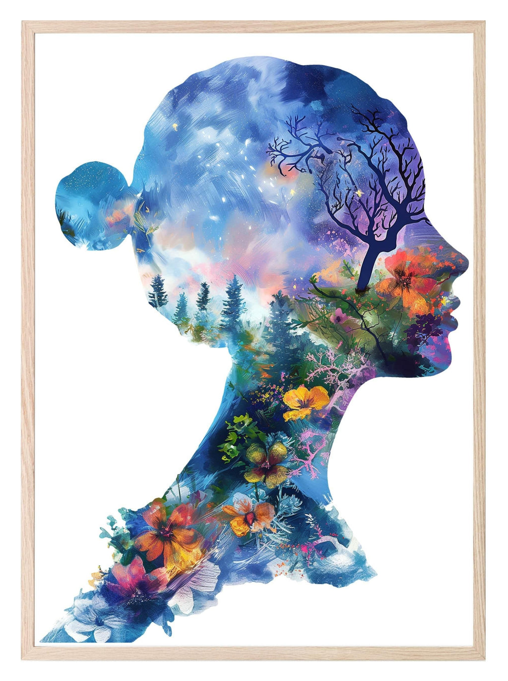 Floral Silhouette Collection | Botanical Wall Art - Larosier Prints