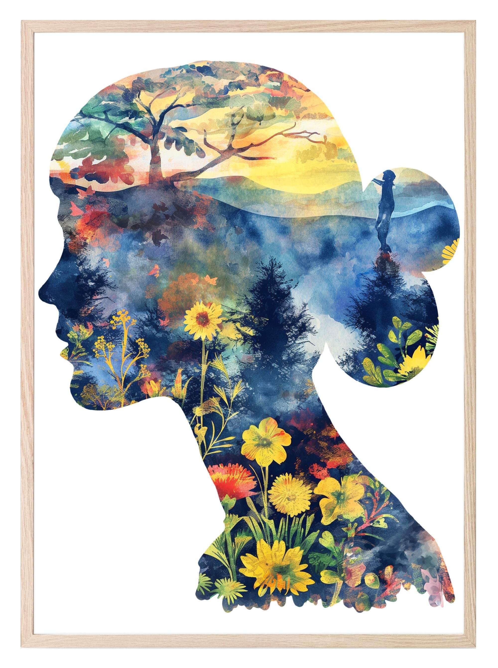 Floral Silhouette Collection | Botanical Wall Art - Larosier Prints