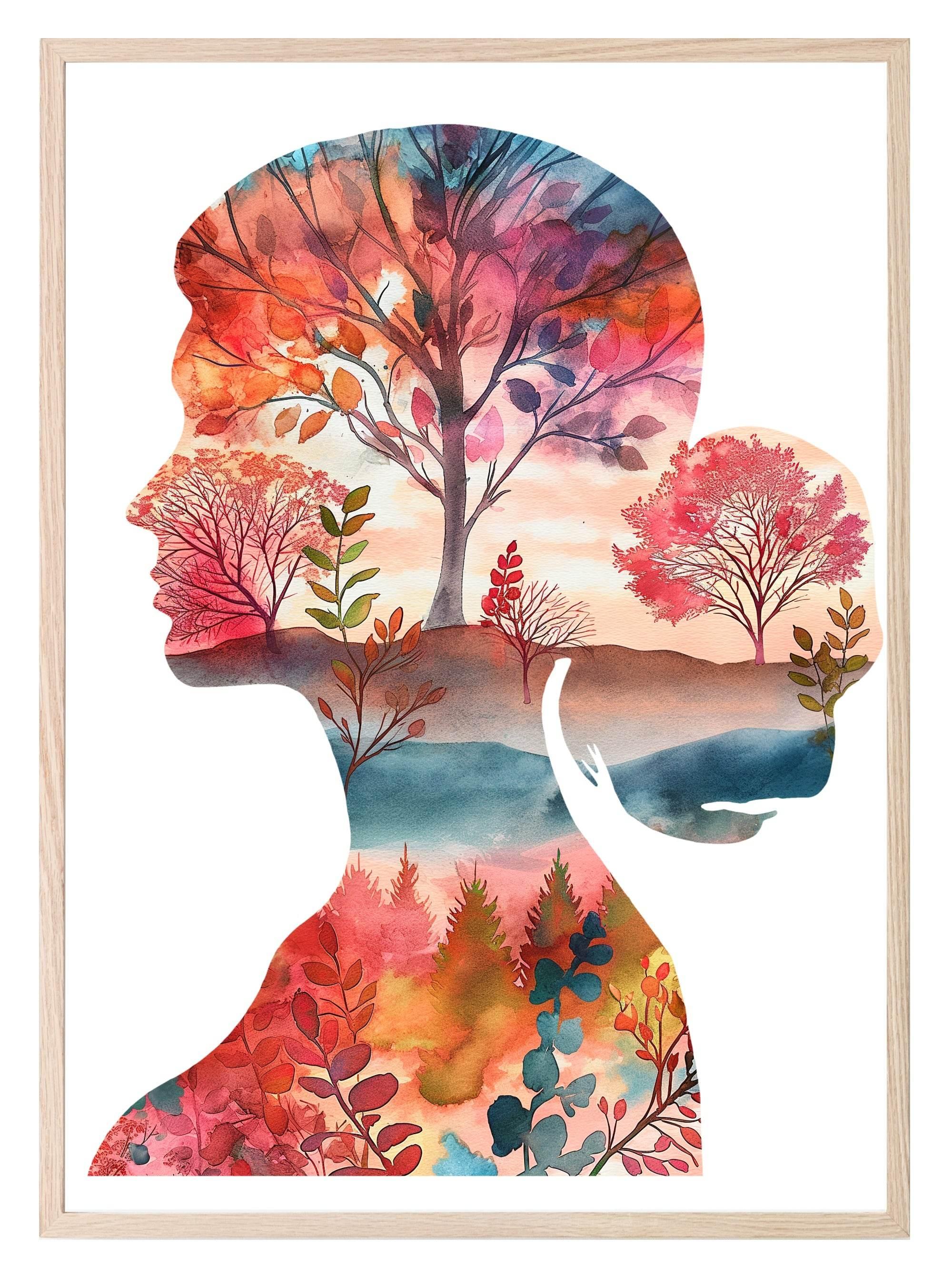 Floral Silhouette Collection | Botanical Wall Art - Larosier Prints