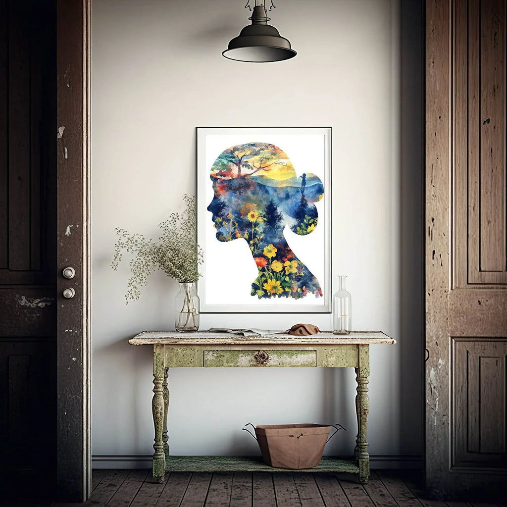 Floral Silhouette Collection | Botanical Wall Art - Larosier Prints