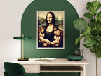 Mona Lisa With Muscles Print | Funny Wall Art - Larosier Prints