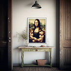 Mona Lisa With Muscles Print | Funny Wall Art - Larosier Prints