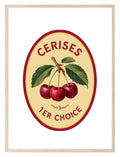 Cherry Label Print | Vintage Wall Art - Larosier Prints