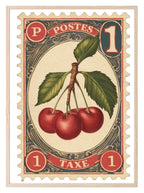 Cherry Stamp Print | Vintage Wall Art - Larosier Prints