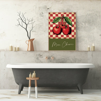 Mon Cheri Print | Vintage Wall Art | Green