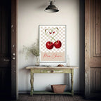 Mon Cheri Print | Vintage Wall Art | Beige - Larosier Prints