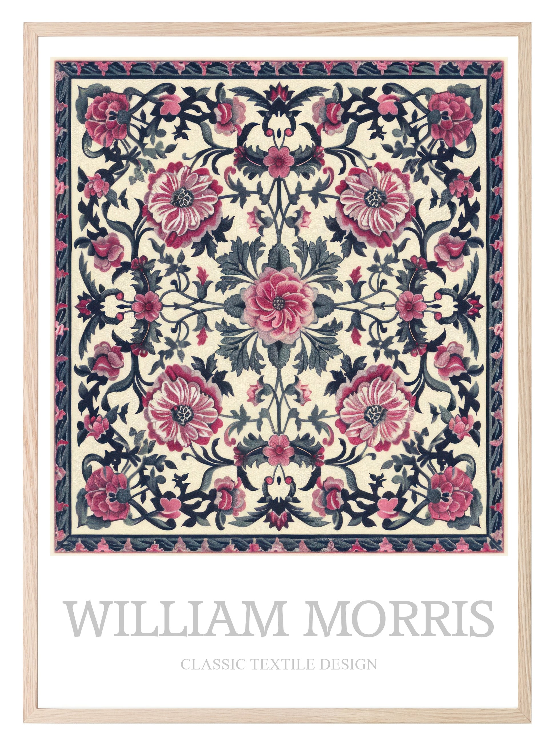 William Morris Inspired Print | Roses Floral Wall Art