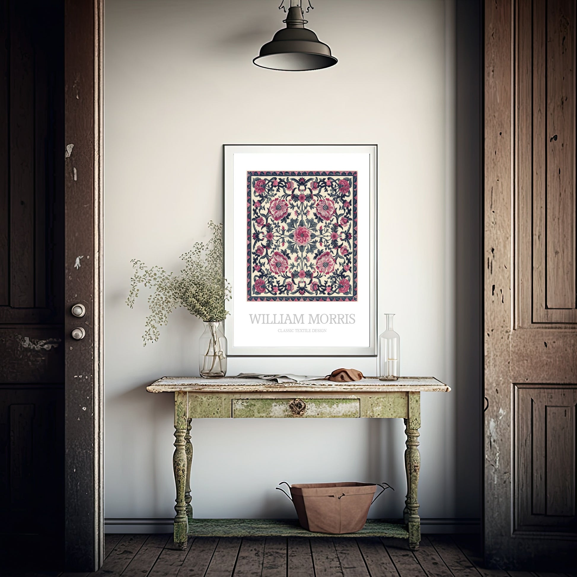 William Morris Inspired Print | Roses Floral Wall Art