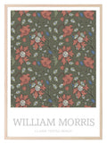 William Morris Inspired Print | Olive Green & Orange Wall Art - Larosier Prints