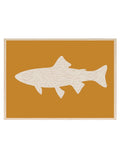 Leopard Print Abstract Fish Print | Trout Modern Wall Art - Larosier Prints