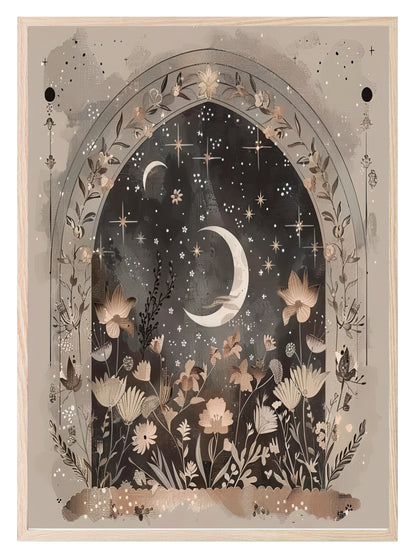 Floral Moon Print Collection | Celestial Wall Art Floral Moon Print 8