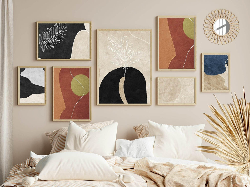 Autumnal Abstract Print Collection | Warm & Cosy Wall Art - Larosier Prints
