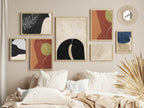 Autumnal Abstract Print Collection | Warm & Cosy Wall Art - Larosier Prints