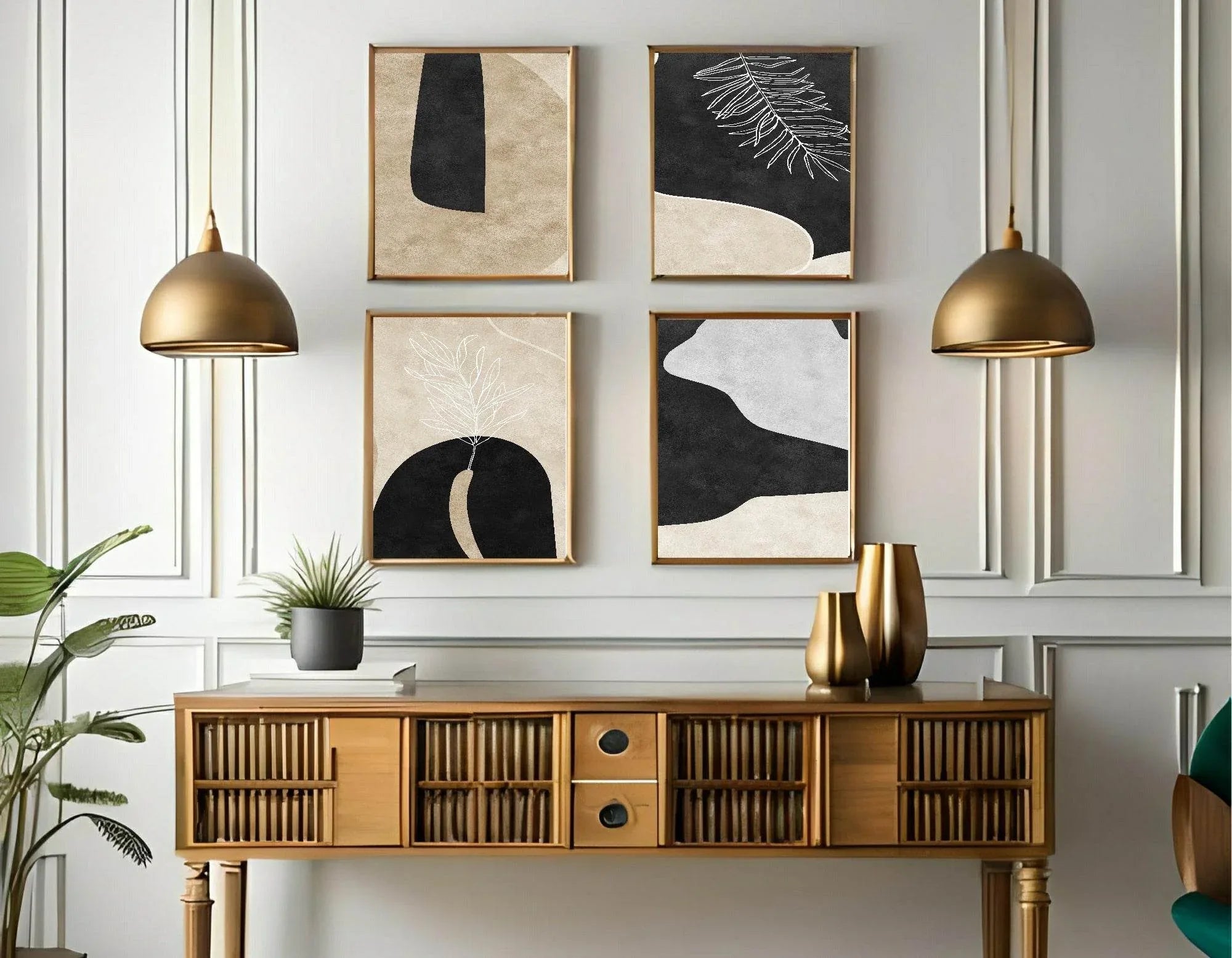 Autumnal Abstract Print Collection | Warm & Cosy Wall Art - Larosier Prints