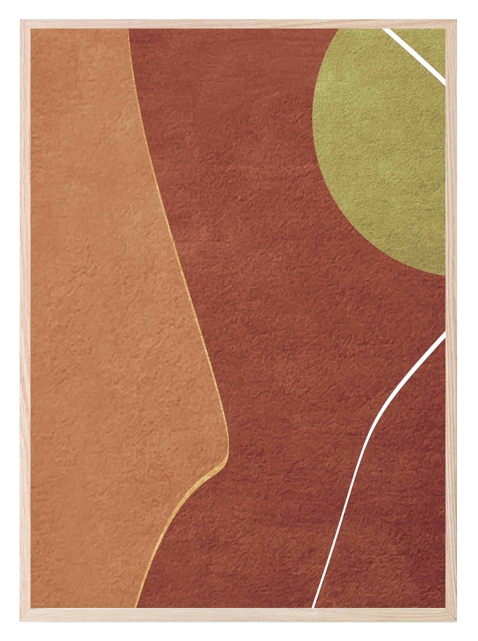 Autumnal Abstract Print Collection | Warm & Cosy Wall Art - Larosier Prints