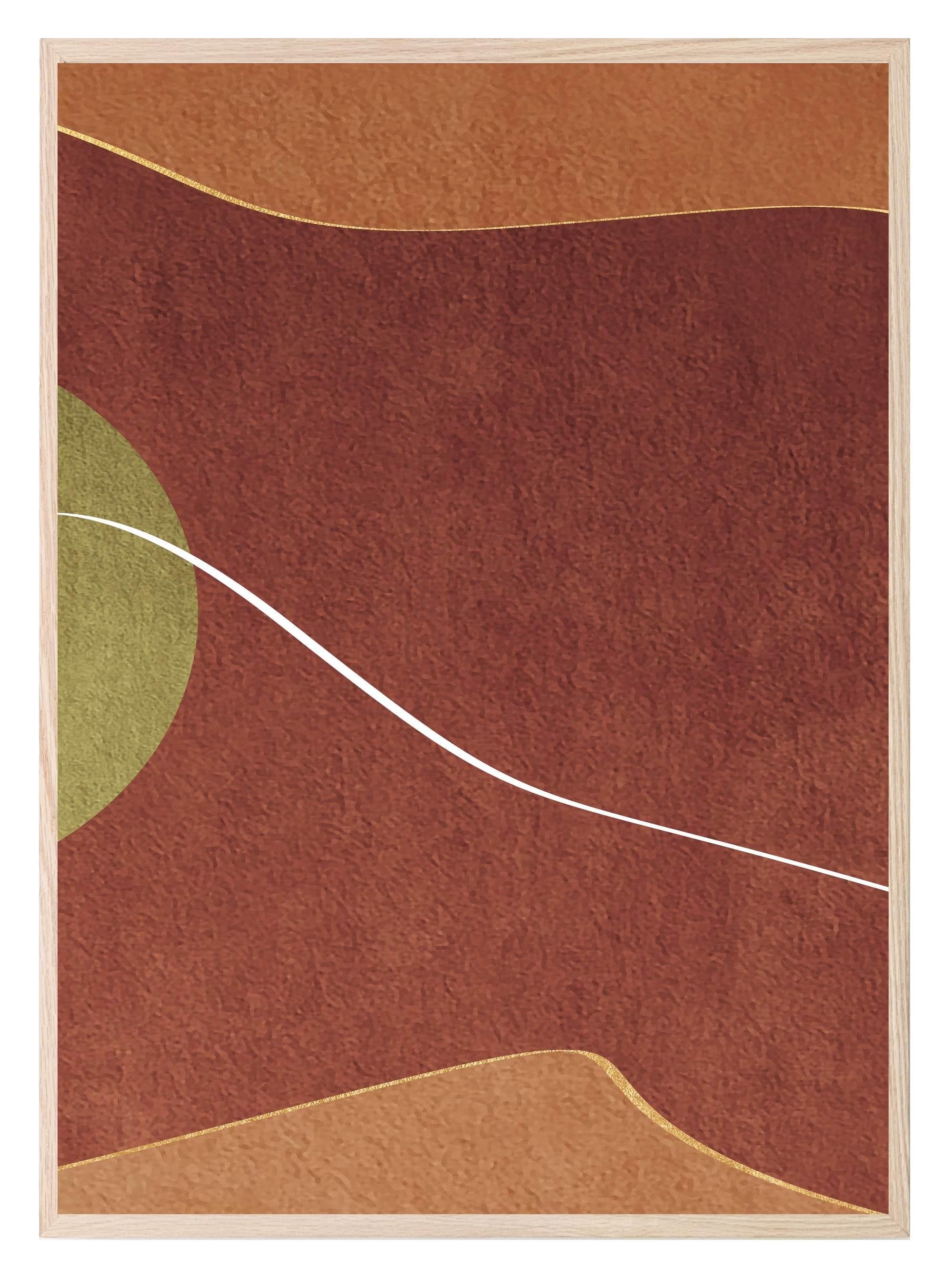 Autumnal Abstract Print Collection | Warm & Cosy Wall Art - Larosier Prints