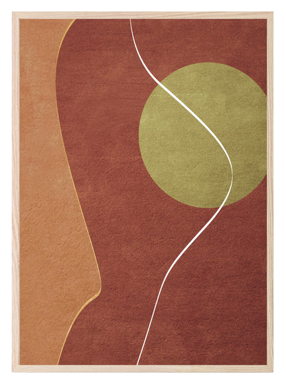 Autumnal Abstract Print Collection | Warm & Cosy Wall Art Abstract Print 4