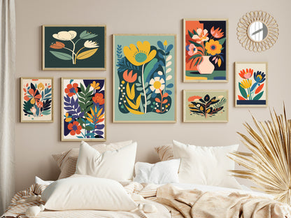 Bright Floral Print Collection II | Botanical Wall Art