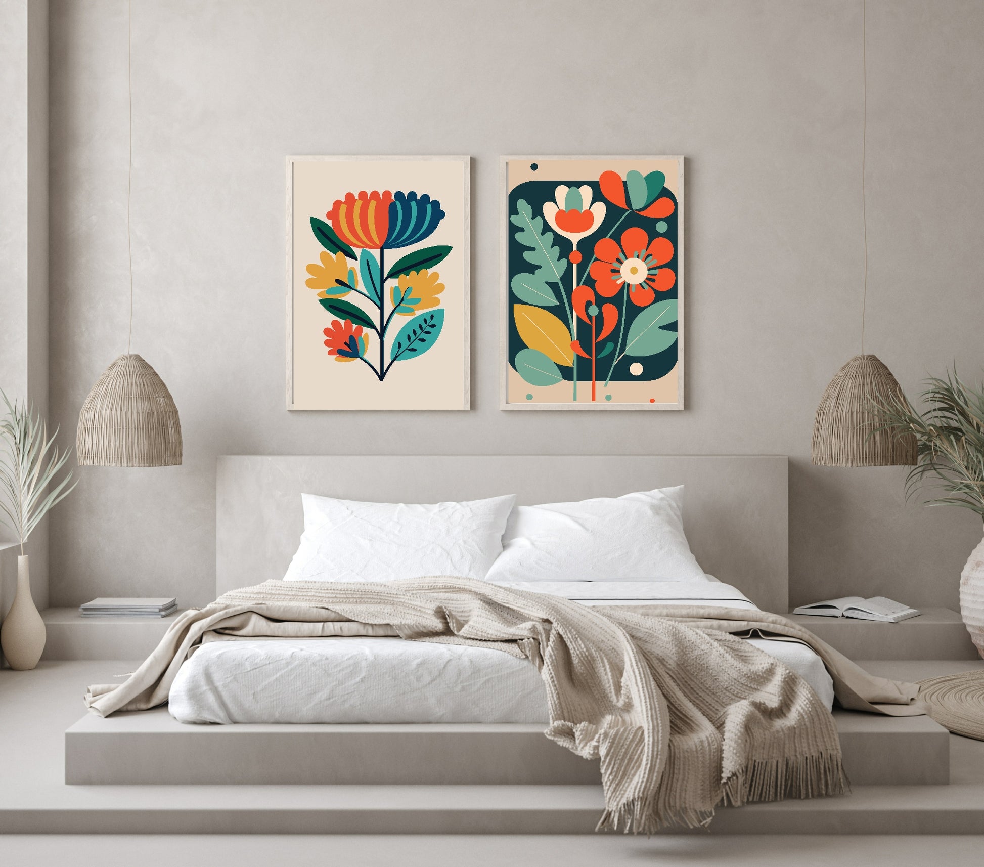 Bright Floral Print Collection II | Botanical Wall Art