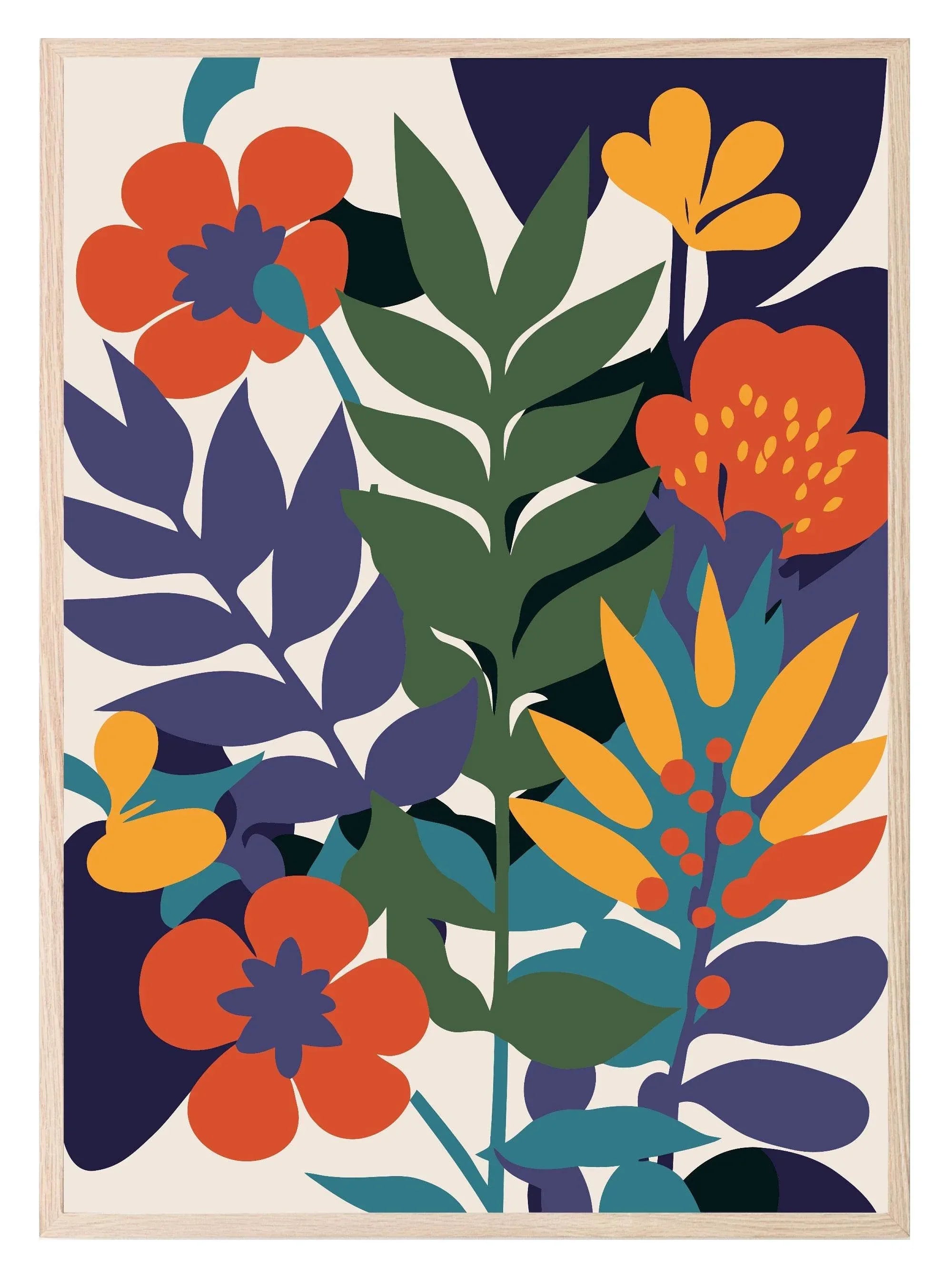 Bright Floral Print Collection II | Botanical Wall Art - Larosier Prints