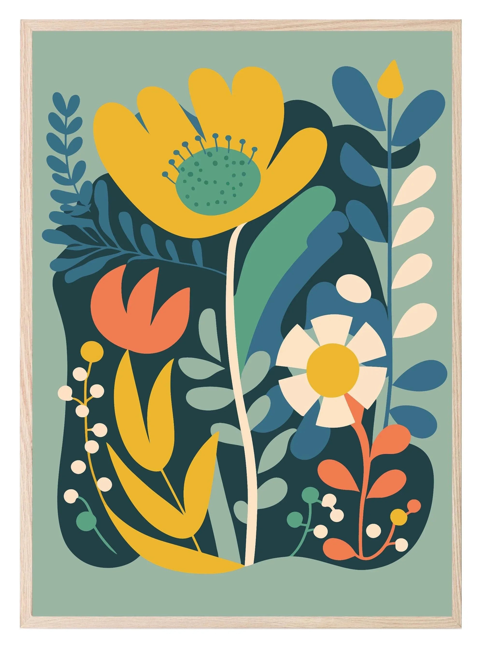 Bright Floral Print Collection II | Botanical Wall Art - Larosier Prints