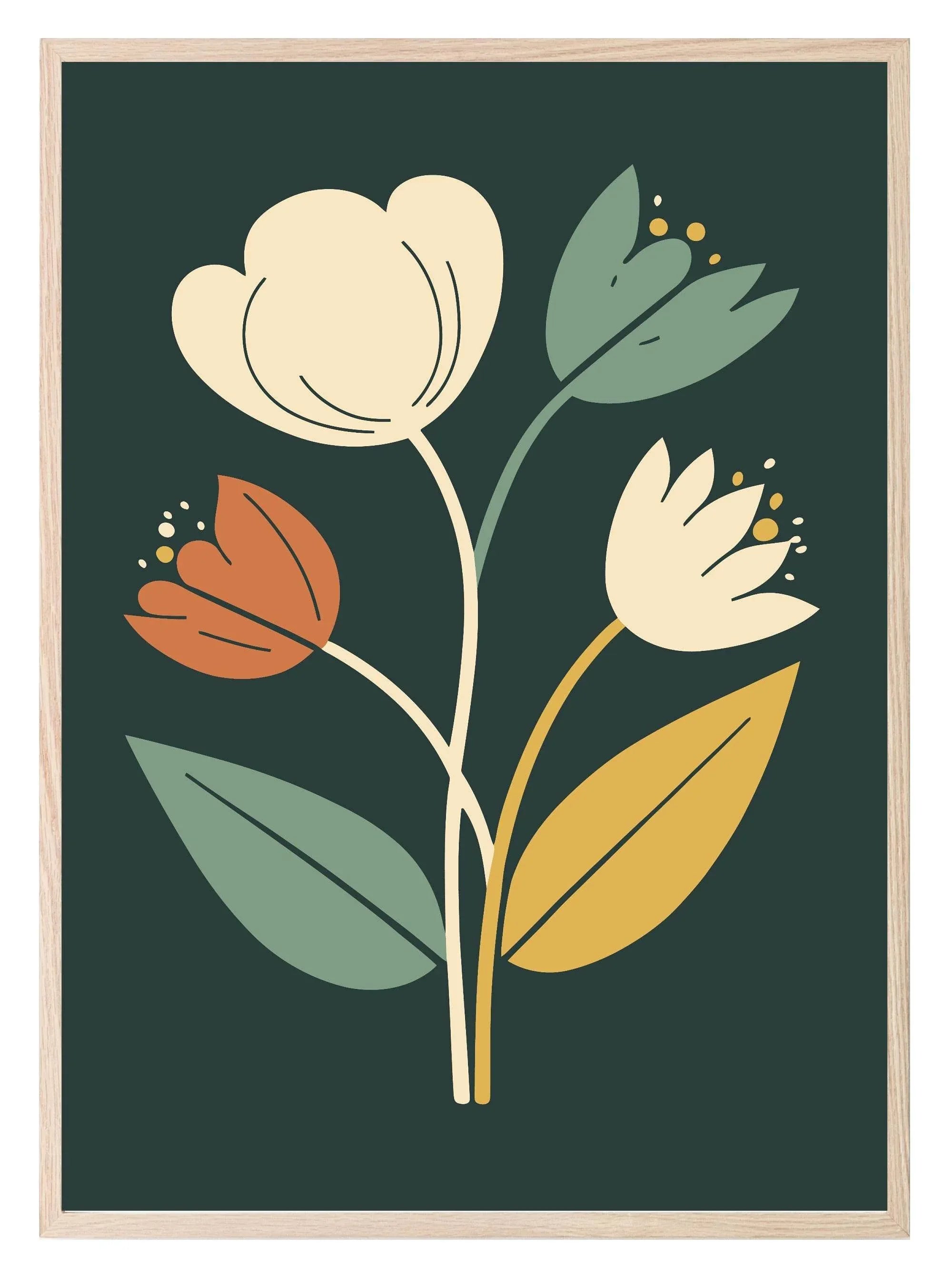 Bright Floral Print Collection II | Botanical Wall Art - Larosier Prints