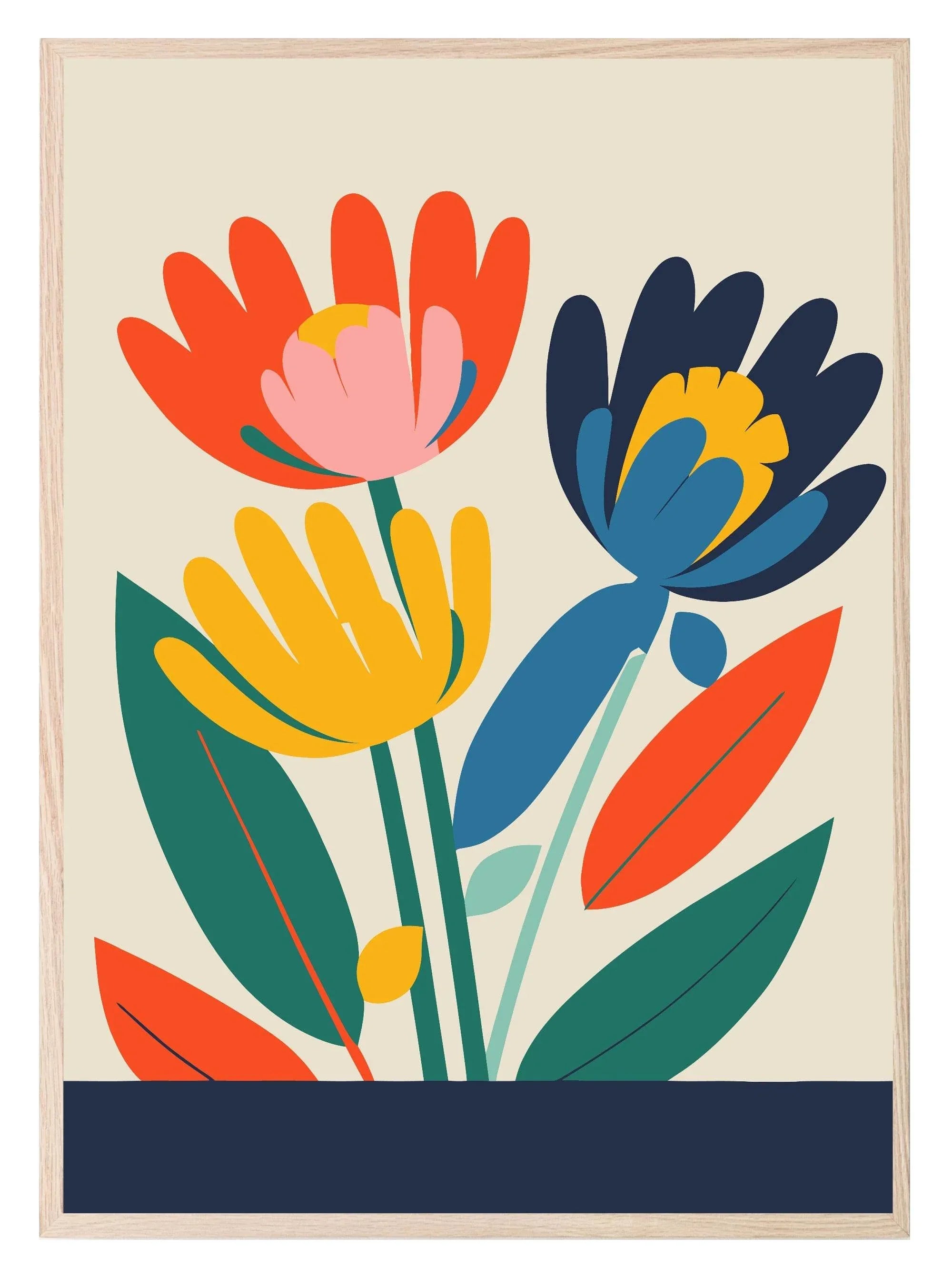 Bright Floral Print Collection II | Botanical Wall Art - Larosier Prints